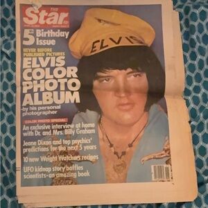 Vintage Elvis Color Photo Album Cover Art